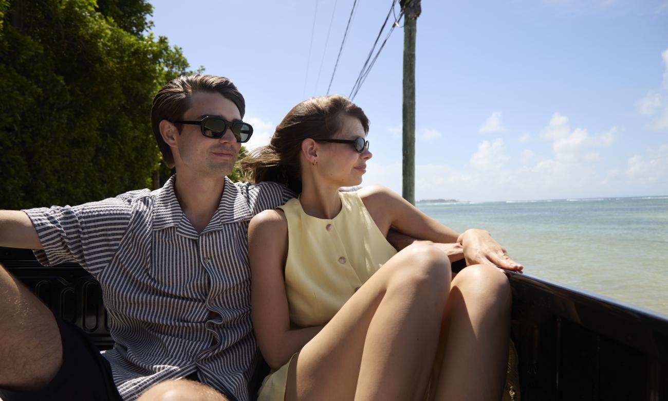Couple sightseeing